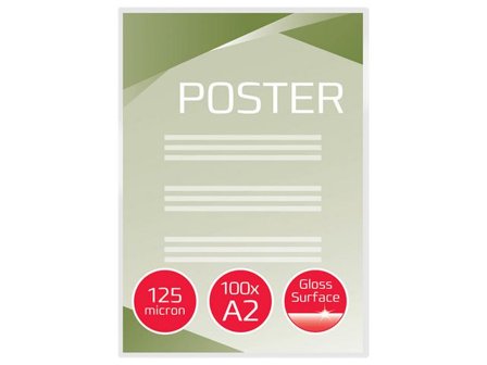 GBC Laminat A2 Klar 125 mic 100/fp - Lyreco - Kontorsmaskiner - Laminering - Laminat - Övriga Format
