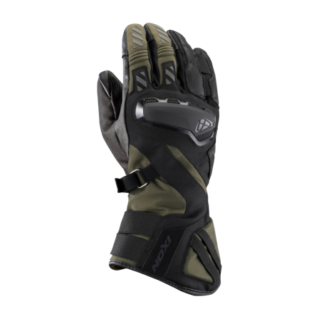 Ixon MS Drakkar MC Gloves Black/Khaki M