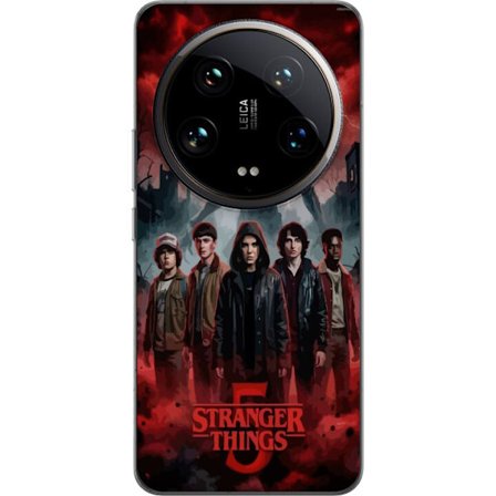 Kompatibelt Mobildeksel til Xiaomi Xiaomi 14 Ultra Mørk Stranger Things-inspirert fantasyillustrasjon med torden, dramatisk himmel og intens uhyggeli