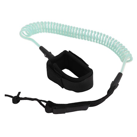 7mm 10Ft Surffaussa Naruköysi Säädettävä Joustava TPU Surffilauta Jalkaremmit Seisova Melalevy Hiha Läpinäkyvä Vaaleansininen