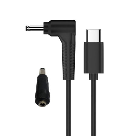 Portabel typ C till DC3.5x1.35mm omvandlarkabel, USB C till hane DC5.5x2.5mm strömförsörjning för routrar högtalare 12V
