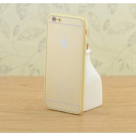 Transparent skal med färgad ram iPhone 6/6S