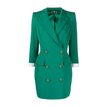 Elisabetta Franchi, Short Dresses Zielony, Kobieta, Rozmiar: M