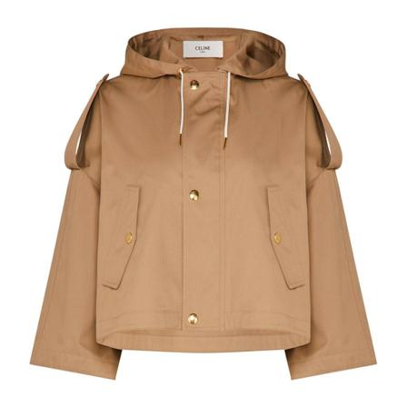 Celine, Hooded Jacket Beżowy, Kobieta, Rozmiar: M