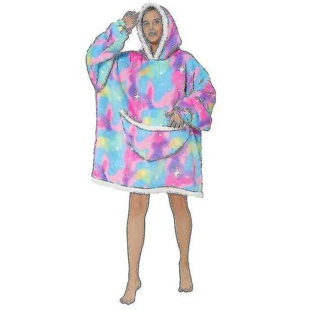 Super Dalian hættetrøje Filt hættetrøje Super blød sherpa uld kæmpe sweatshirt For Vuxna S Bronzing