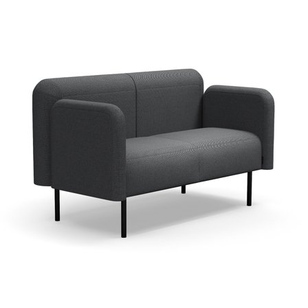 Sofa VARIETY, 2-Sitzer, Stoff Blues CSII, anthrazit