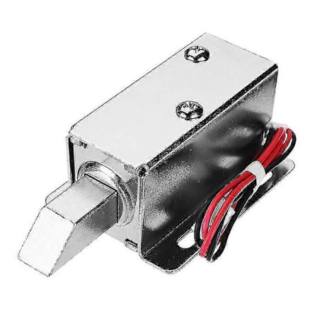 24v DC Elektrisk Låsemekanisme Solenoid Lang Låsetunge Skab Skuffe Dør