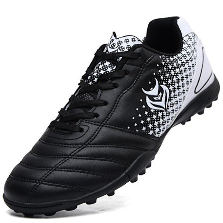Tonåring unisex fotbollsskor Spikes Skor Friidrott Sneakers Black And White 44