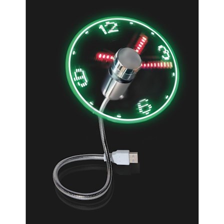 USB LED-fläkt, Mini LED-klockfläkt med flexibel svanhals, USB-driven tyst personlig bärbar fläkt för hemmakontor