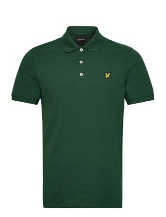Plain Polo Shirt Polos Short-sleeved Grønn Lyle & Scott*Betinget Tilbud