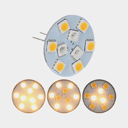Lâmpada LED NauticLED, 10 - 30 V, 0.8 / 1.4 - 2 W, Ø30 mm, G4, com luz branca quente, 1-pack