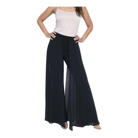Frank Lyman, Wide Trousers Czarny, Kobieta, Rozmiar: 2XL
