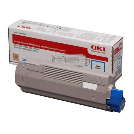OKI Toner 46490607 Cyan - Lyreco - Toner och bläck - Tonerkassetter - Toner OKI