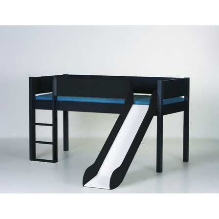 Manis-h - Loke - Miniloftsäng - 90x200 - Antracit - Litenleker