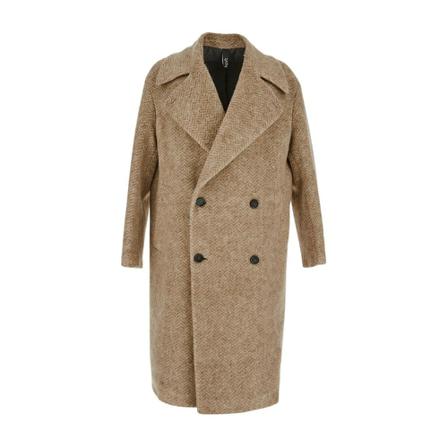 Hevo, Double-Breasted Coats Beige, Heren, Maat:XL