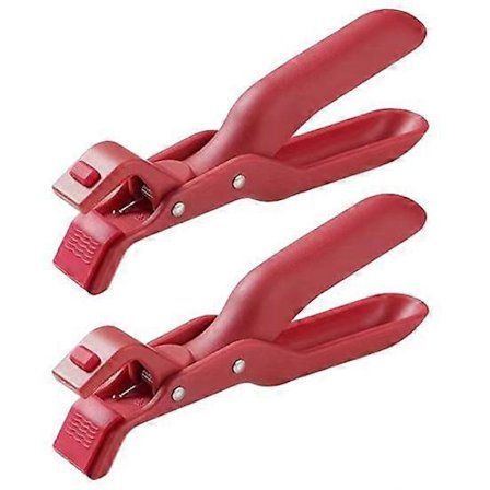 2 stk. Silikone Anti-skoldningsclips Varm Skål Fad Tallerken Griber Multifunktionelt Ergonomisk Håndtag Gryde Pande Holder Klemme Tallerken Løfte Tang