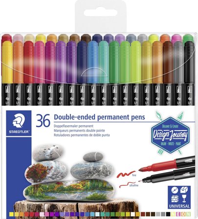 Staedtler Fasermaler D.spitze permanent 36ST
