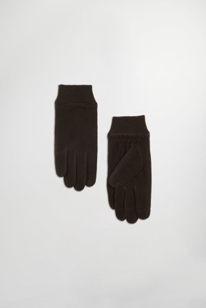 NN.07 Suede Rib Glove Male Brown
