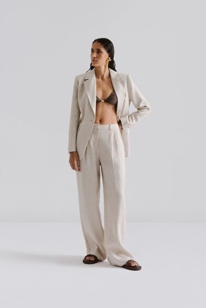 Malina - Yana linen pants - 34 - Sand
