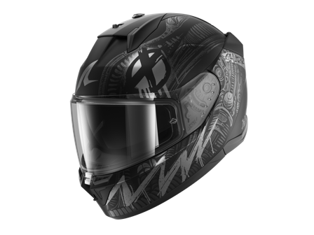 Integraalhelm Shark D-Skwal 3 Shiever Zwart/Antraciet/Zilver S