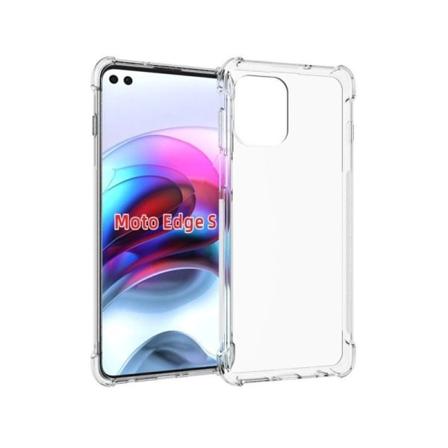 Motorola Moto G100 iskuja vaimentava silikonikotelo Shockr Transparent