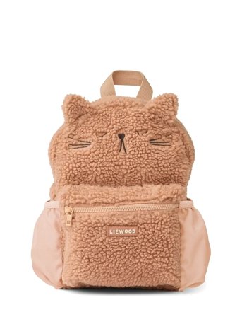 Liewood Andreas Pile Cat Backpack - Beige - ONE SIZE