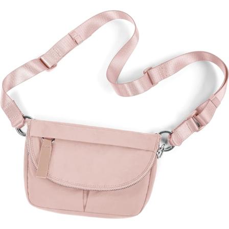 Mini-olkalaukku s dett v ll hihnalla - Festivaali- ja vy laukku ulkoiluun, harjoitteluun, matkustamiseen ja jokap iv iseen k ytt n pink