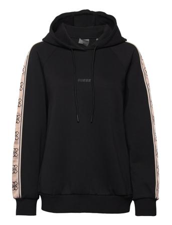 Britney Hooded Sweatshirt Hoodie Trøje Sort Guess Activewear