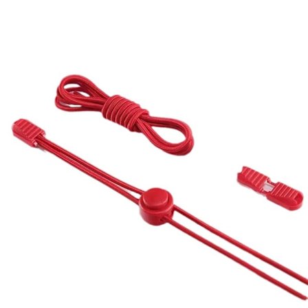 Elastiske skolisser 1 par for voksne/barn, trenger ikke å knyte elastiske låseskolisser (rød)