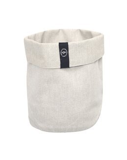Förvaringskorg av textil Linne - ø 12cm - Recycled by Wille