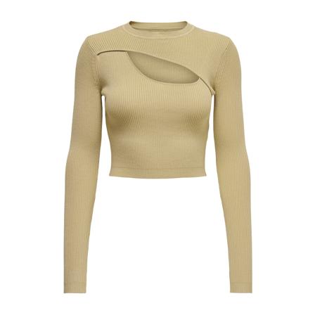 Only, Long Sleeve Tops Beige, Dames, Maat:M