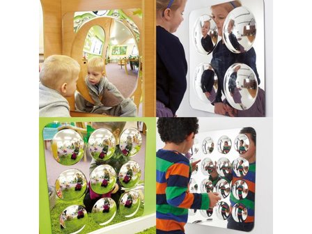 tickit Sensoriska speglar med kupol 4/fp - Lyreco - Skola och förskola - Klassrummet / Lära - Sensoriska produkter