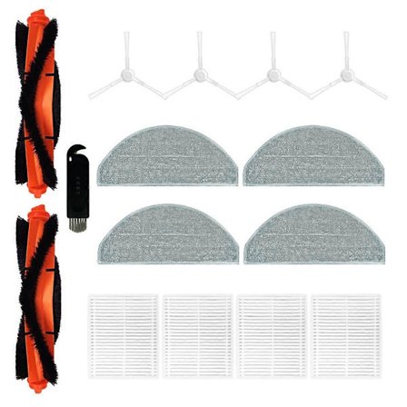Til E10 B112 E12 Robotstøvsuger Hovedbørste Sidebørste Hepa Filter Moppeklude Klude Tilbehør Reservedele