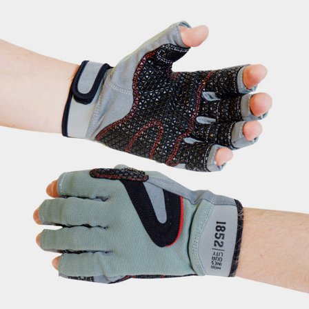 Gants de voile 1852-Marine, gris/noir, X-Small