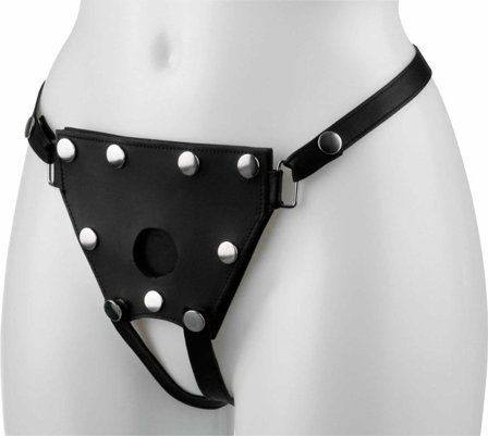 Electra Stim: Black Adjustable Strap-on Harness - Sexleker Vuxen: Bondage & Fetish
