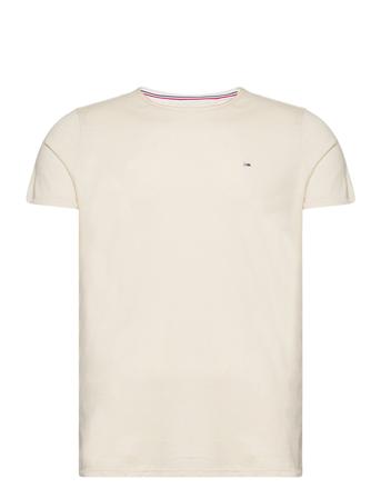 Tjm Xslim Jaspe C Neck Ext Tops T-Kortærmet Skjorte Cream Tommy Jeans