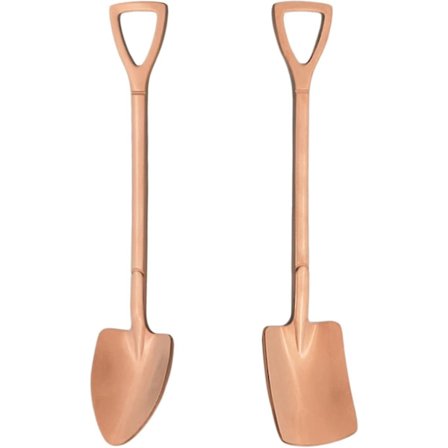 Rustfritt Stål Spadeskje Bestikksett Kreativ Teskje Gull Dessertsskje Servise