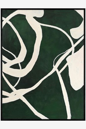 Malerifabrikken - Design Målning / Masterpiece / 90x120 Cm / Svart ram - Grön - Tavlor - 90X120 - Från Homeroom