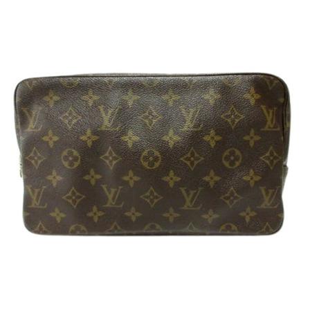 Louis Vuitton Vintage, Pre-owned Fabric Wallet Bruin, Dames, Maat:ONE Size,Canvas