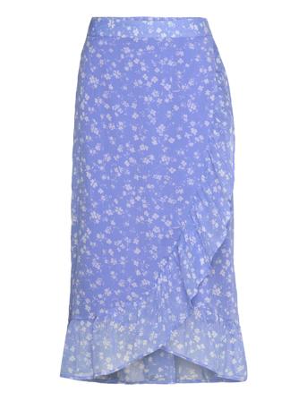Vmsmilla H/W Wrap Skirt Wvn Ga Blue Vero Moda