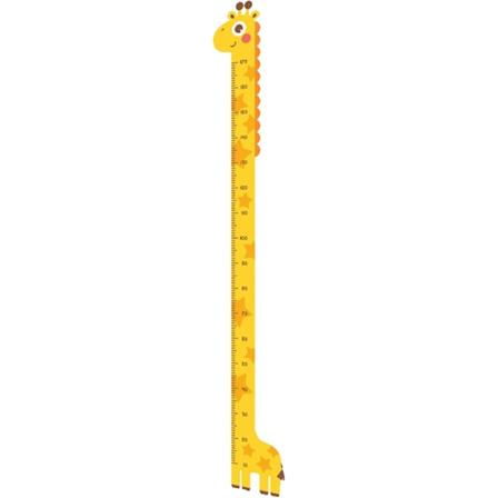 Væg Vækstdiagram Klæbende Dekoration Dekorativ Dekal Baby Højde Måler Lineal Aftagelig Vægsticker Til Børneværelse Giraffe