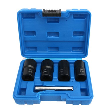 Sokkelsett, muttertrekker, skadet boltuttrekker-sokkelsett, 4