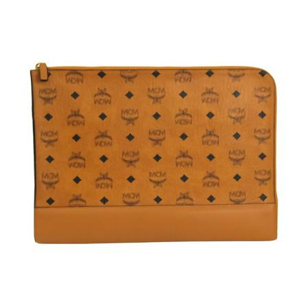 MCM Pre-owned, Clutches Bruin, unisex, Maat:ONE Size