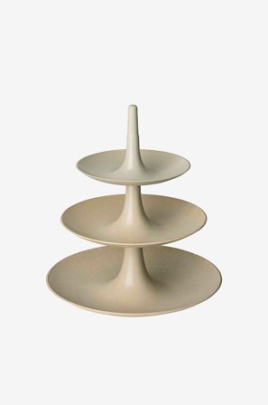 Koziol - Kagefad/etagere/serveringsfad Babell L 34 cm - Beige - Serveringsfade - Fra Homeroom