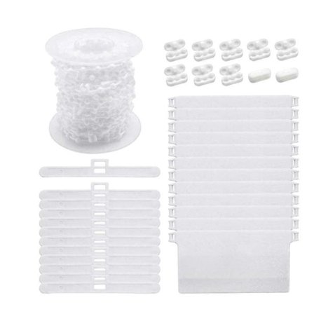 Vertikala persienntillbehör Rullgardin Pärlrep Kopplingsklämmor DIY Rullgardinsbeslag för Hem Sovrum Kök