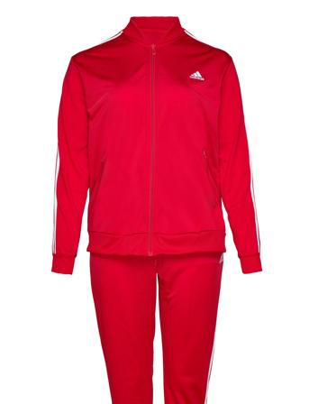 Essentials 3-Stripes Tracksuit Sport Sweat-shirts & Hoodies Tracksuits - Sets Red Adidas Sportswear