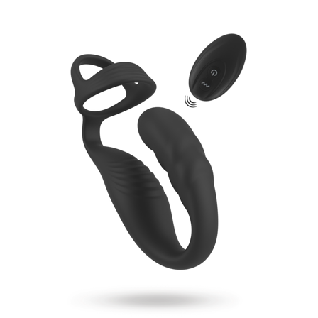 Cock Ring with RC Prostate Plug - Vuxen.se - Penisringar
