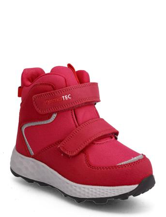 Reimatec Shoes Vikkela Vinterstøvletter Med Borrelås Rød Reima