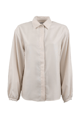 The Shirt Factory Blus Ina Tencel Luxe Skjortor Dam Beige 44