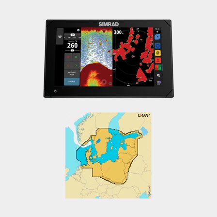 Traceur Simrad NSX 3009, 9" + carte marine électronique (Discover X) - Skagerrak, Kattegatt & mer Baltique